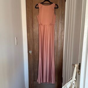 BHLDN Beckett Satin Charmeuse Maxi Dress